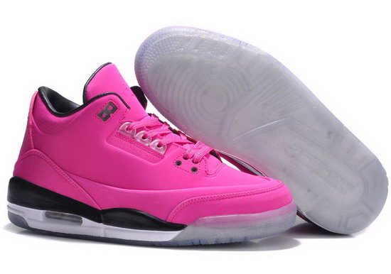 Womens Air Jordan Retro 3 Pink Black Czech